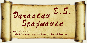 Daroslav Stojnović vizit kartica